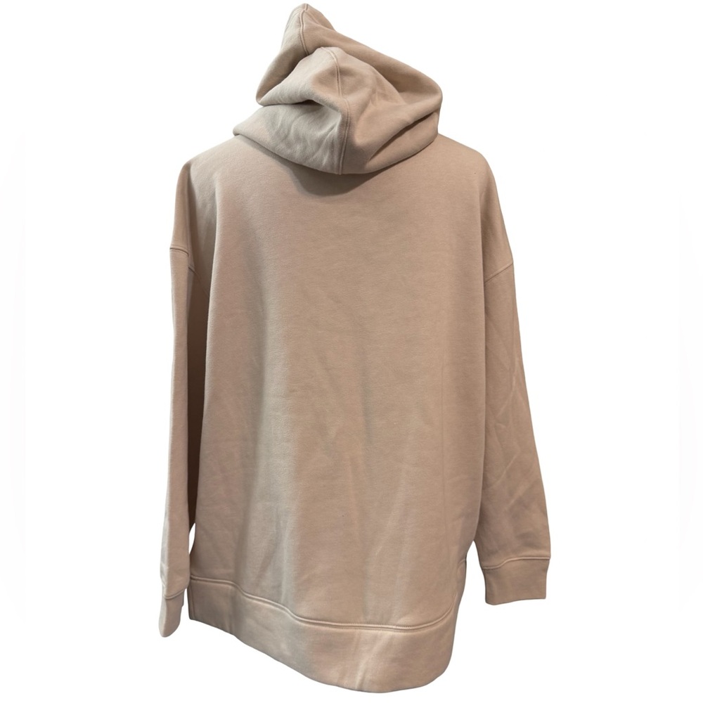 Ava & Viv Beige Hooded Pullover Sweatshirt XXL Kangaroo Pocket Sustainable - Picture 3 of 5